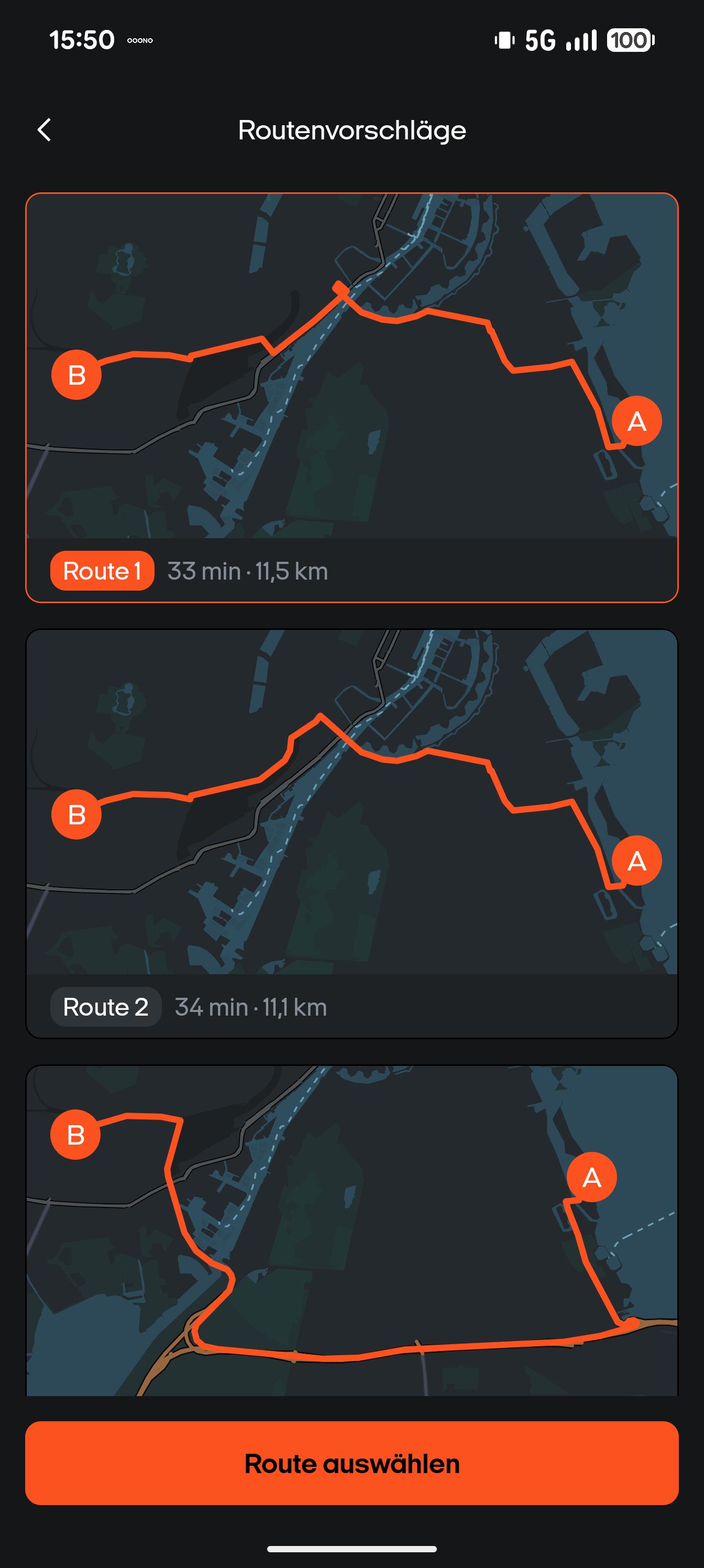 Route suggestions