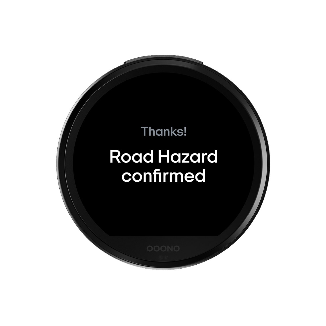 Pantalla del CO-DRIVER NO3 con Peligro confirmado