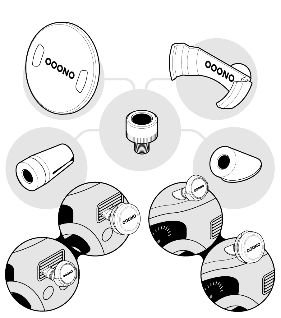 The parts of the MOUNT NO3